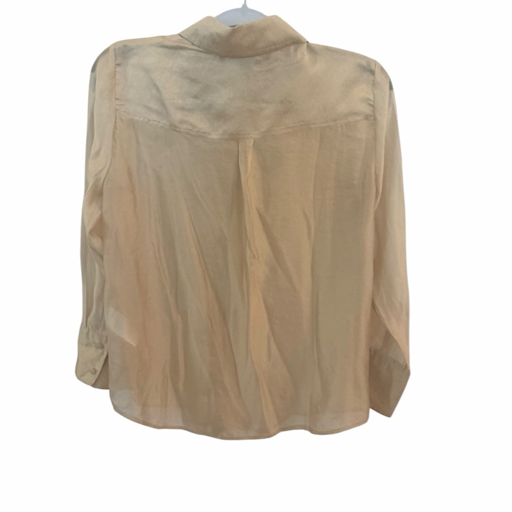 White House Black Market gold shine top - Picture 5 of 6